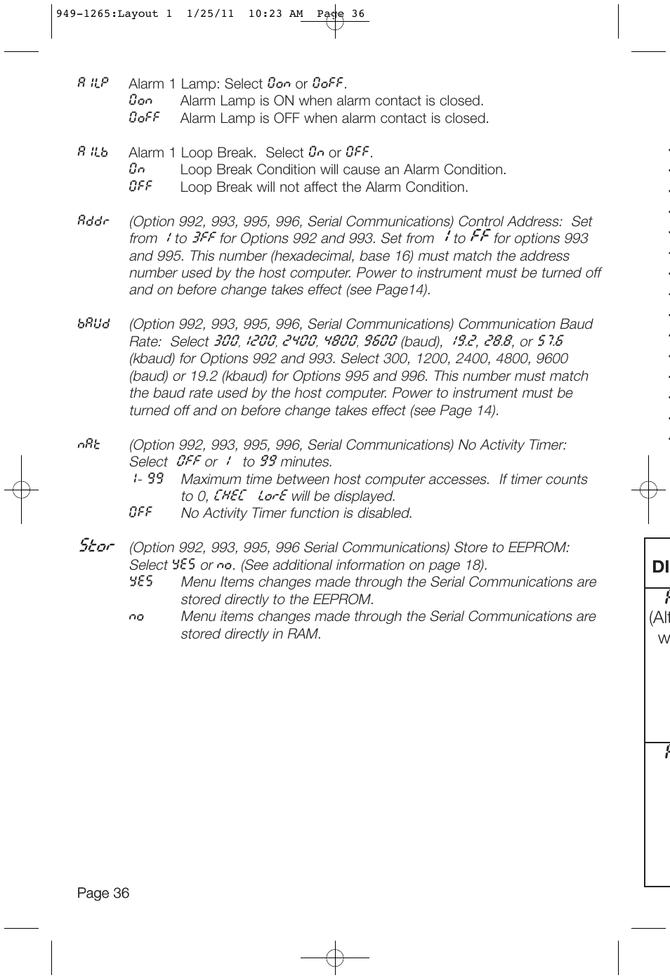 Di a (alt w a | Dwyer 16A User Manual | Page 36 / 44