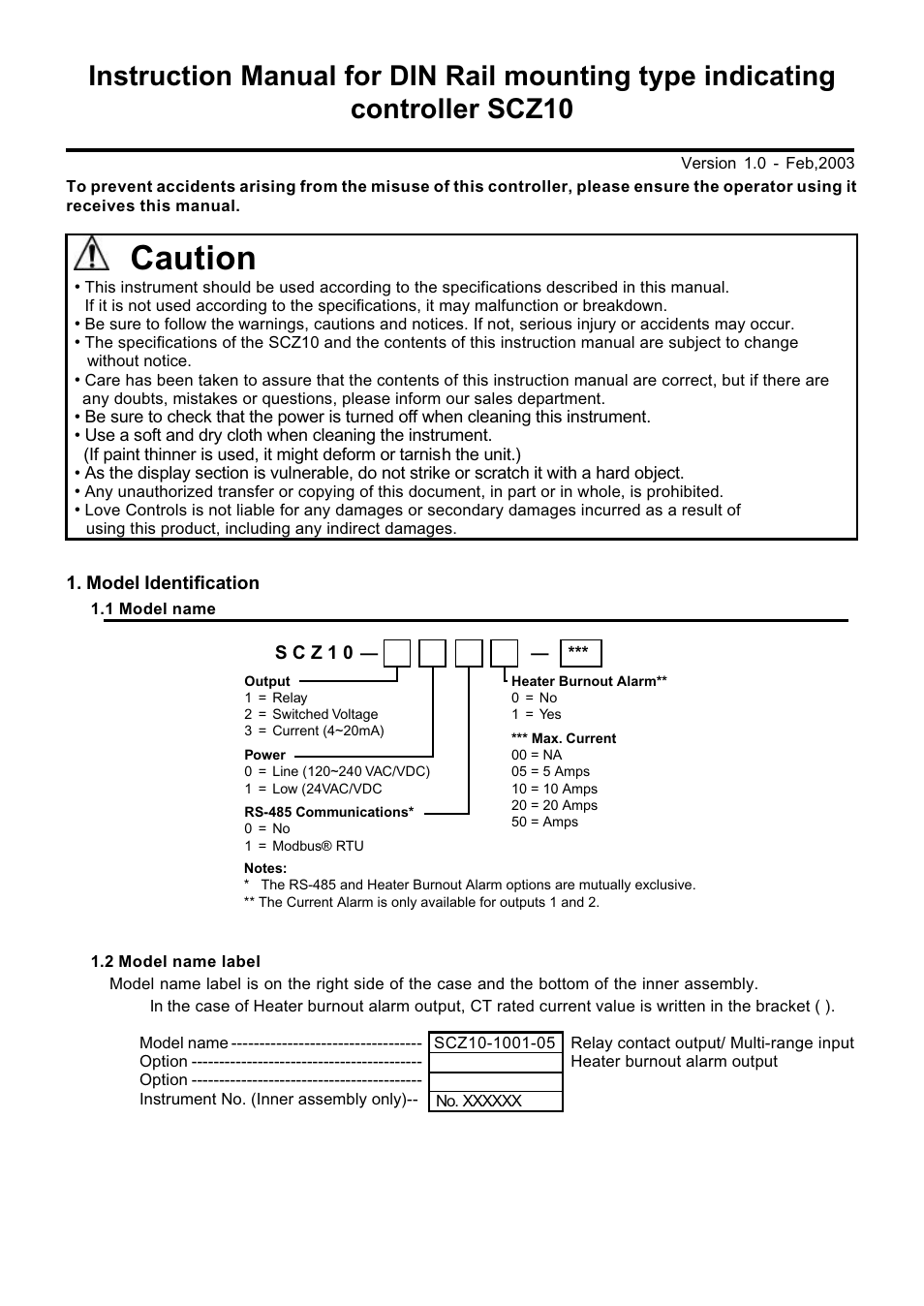 Dwyer SCZ10 User Manual | 20 pages