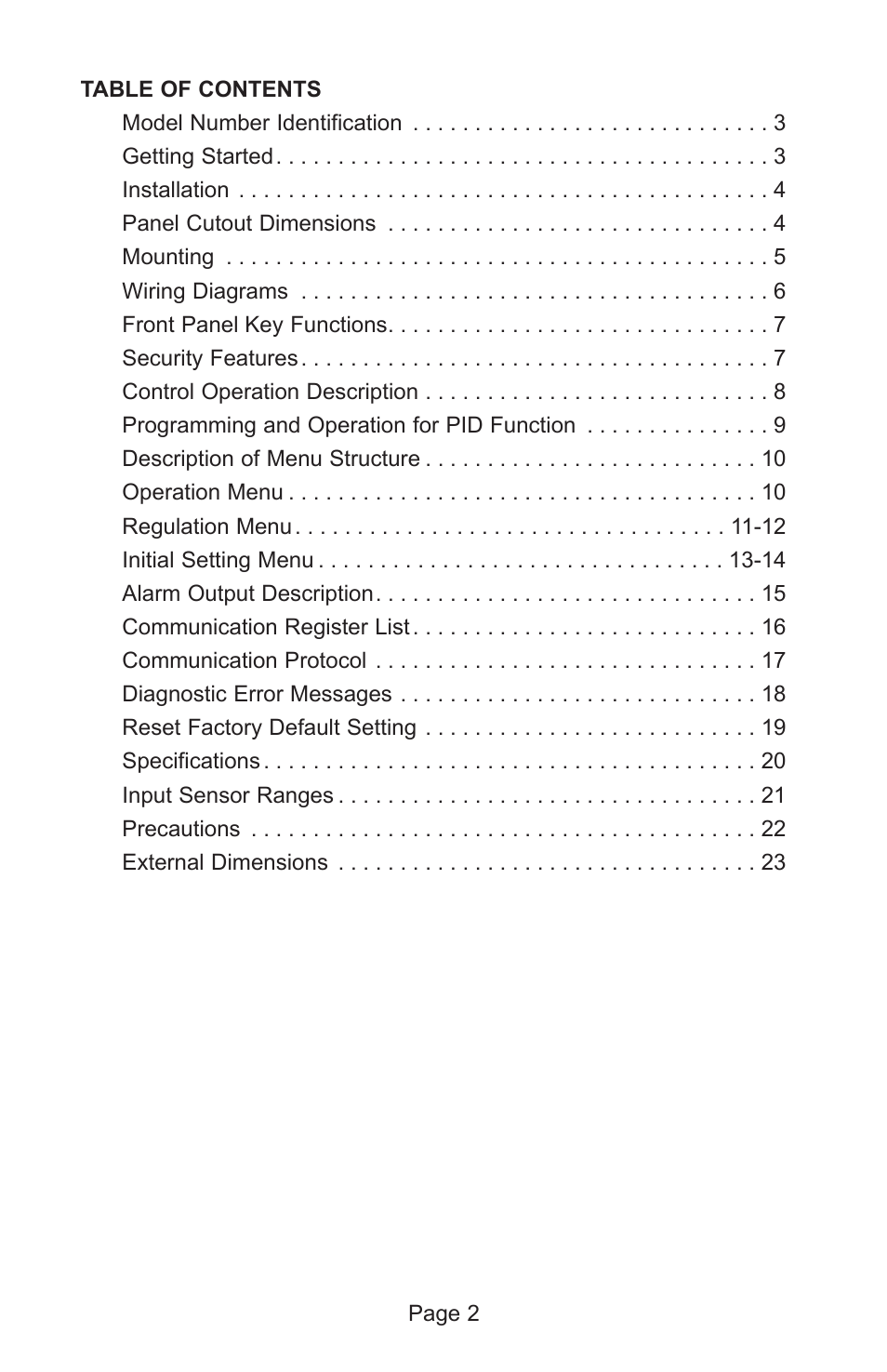 Dwyer 4C User Manual | Page 2 / 24
