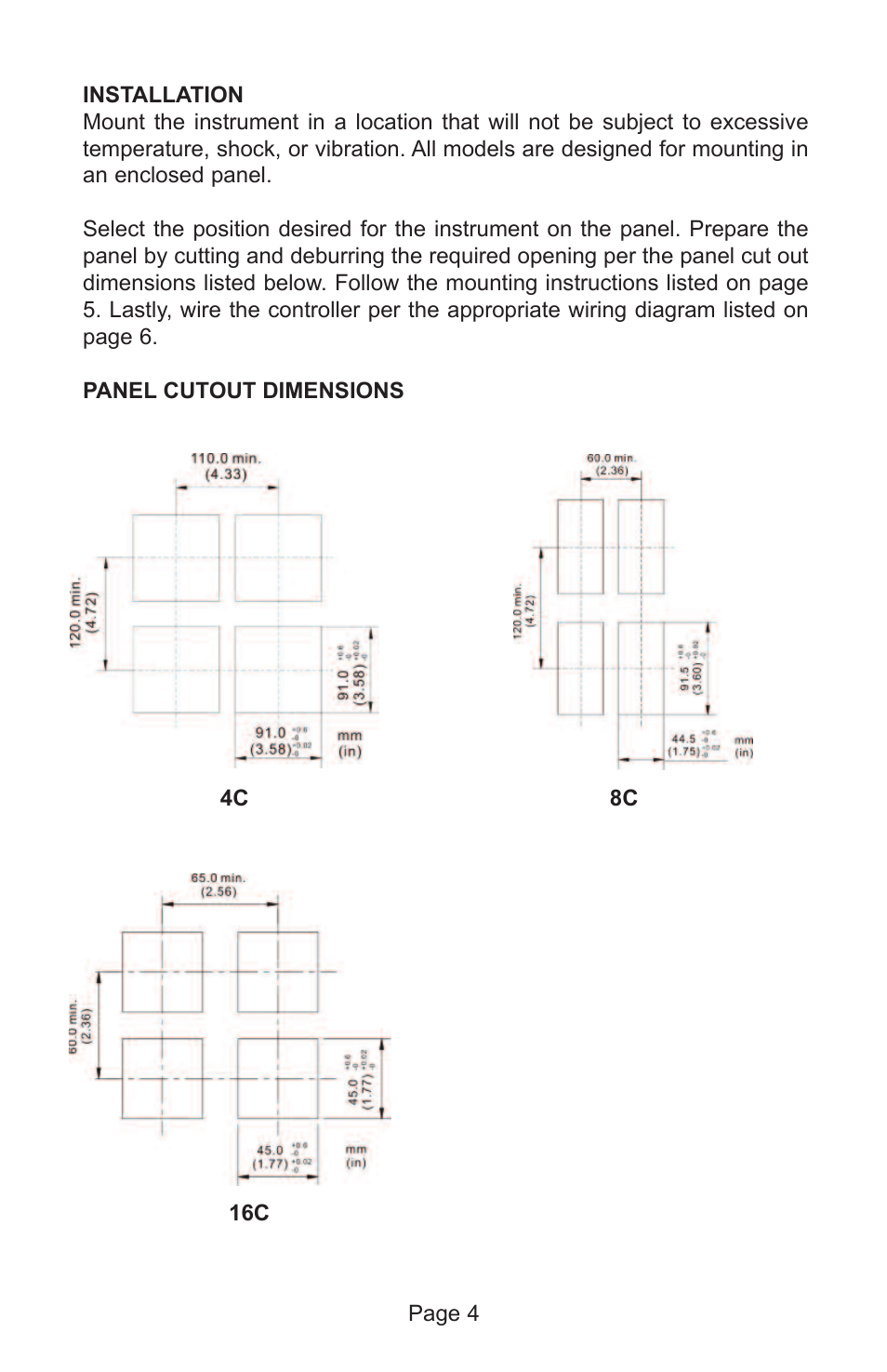 Dwyer 4C User Manual | Page 4 / 24