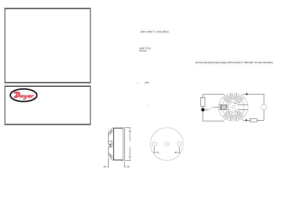 Dwyer 659RTD User Manual | 2 pages