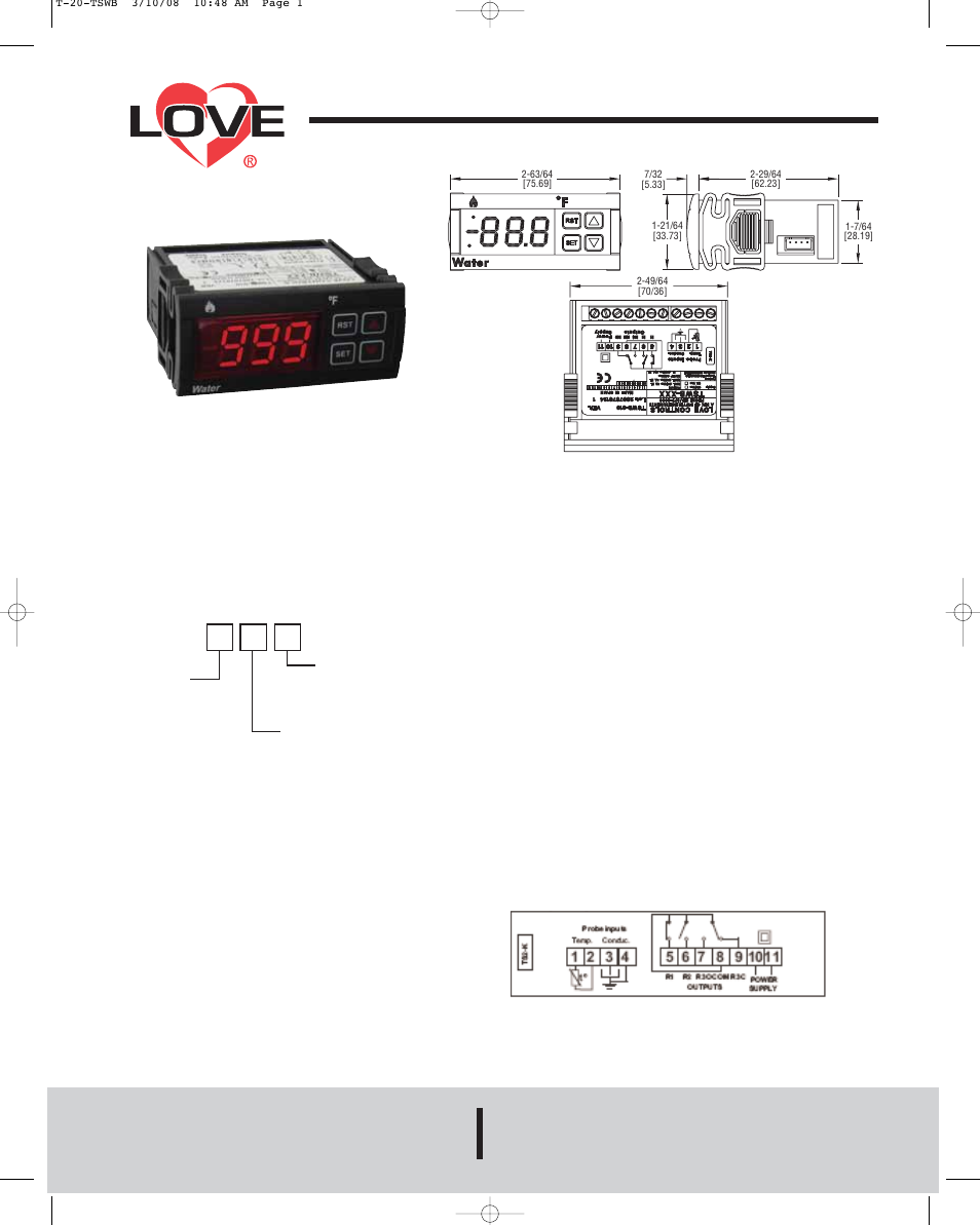 Dwyer TSWB User Manual | 2 pages