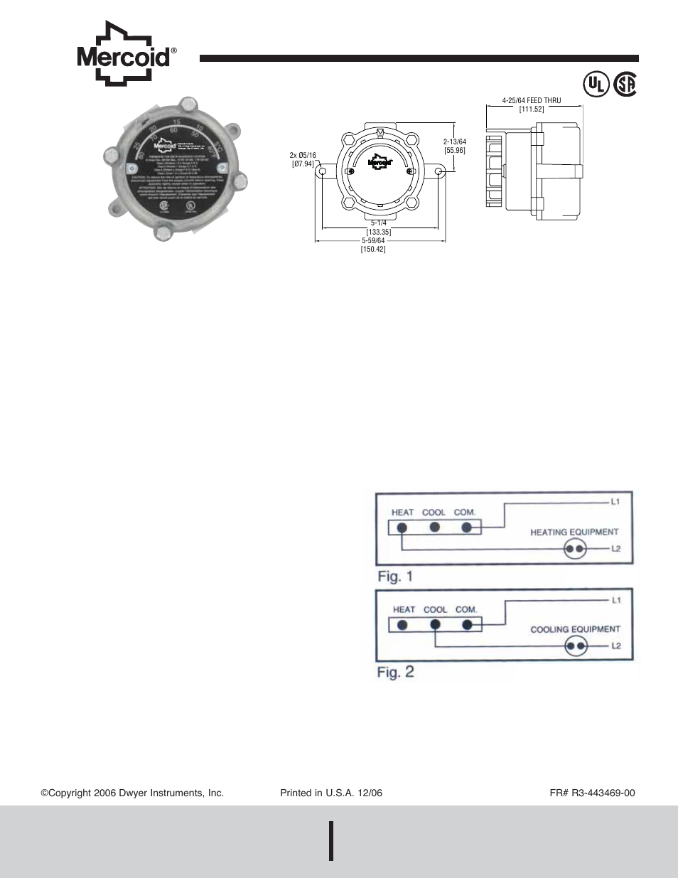 Dwyer 862E User Manual | 1 page