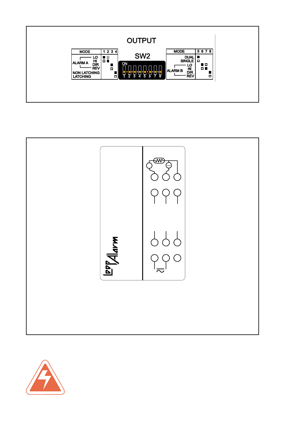 Mount on din rail and wire per figure 5 below, Figure 4 figure 5 | Dwyer SC1290 User Manual | Page 5 / 8