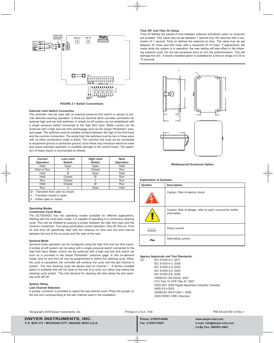 Dwyer DCT500ADC User Manual | Page 2 / 2