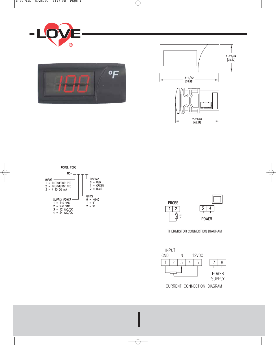 Dwyer TID User Manual | 2 pages