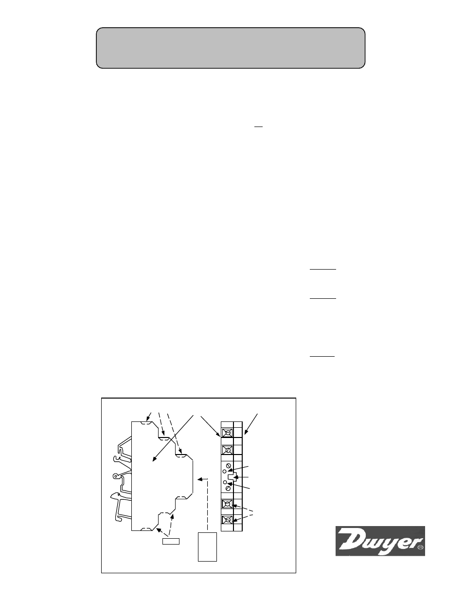 Dwyer SCC-POT/C User Manual | 2 pages