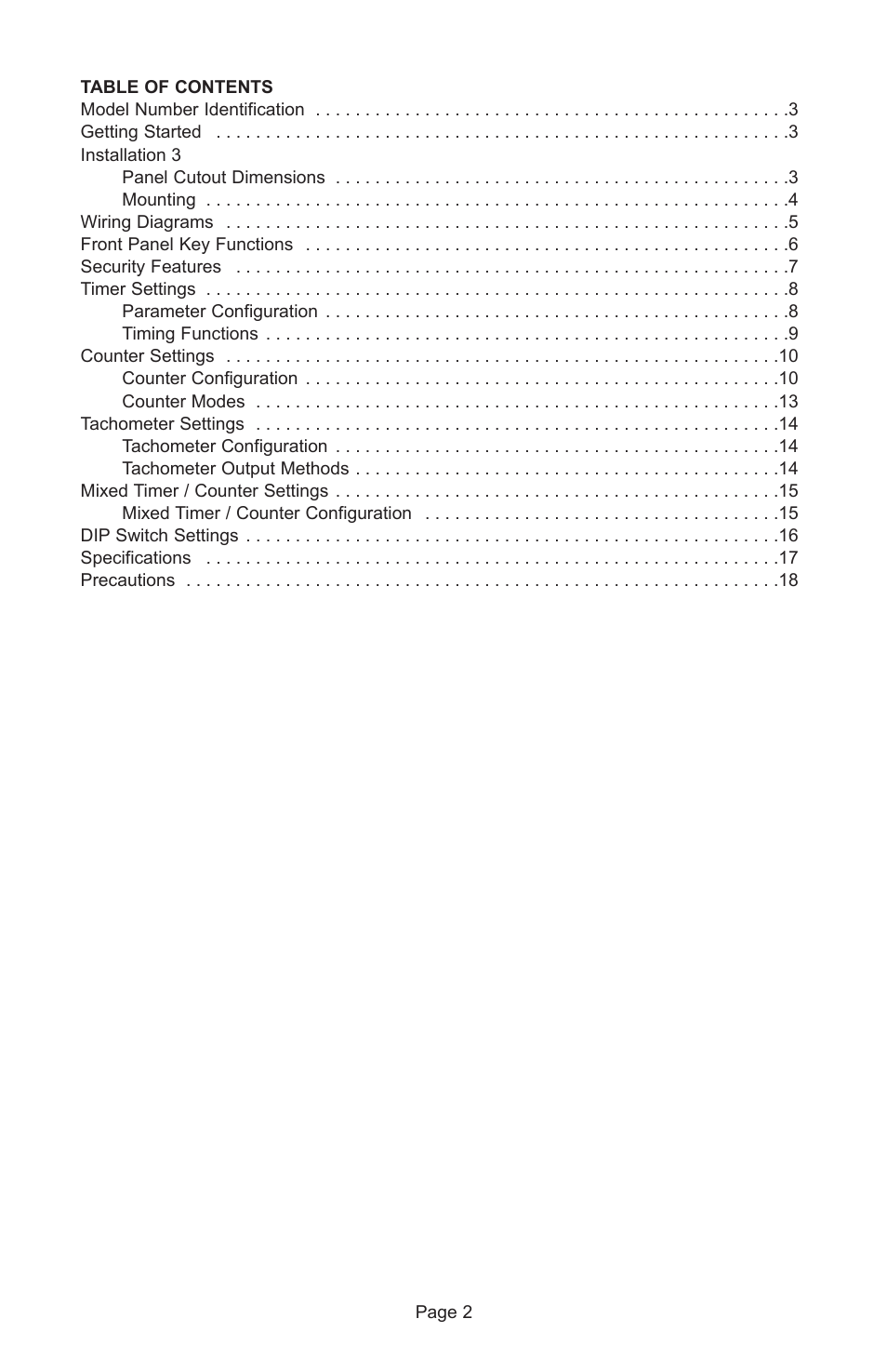 Dwyer LCT216 User Manual | Page 2 / 18