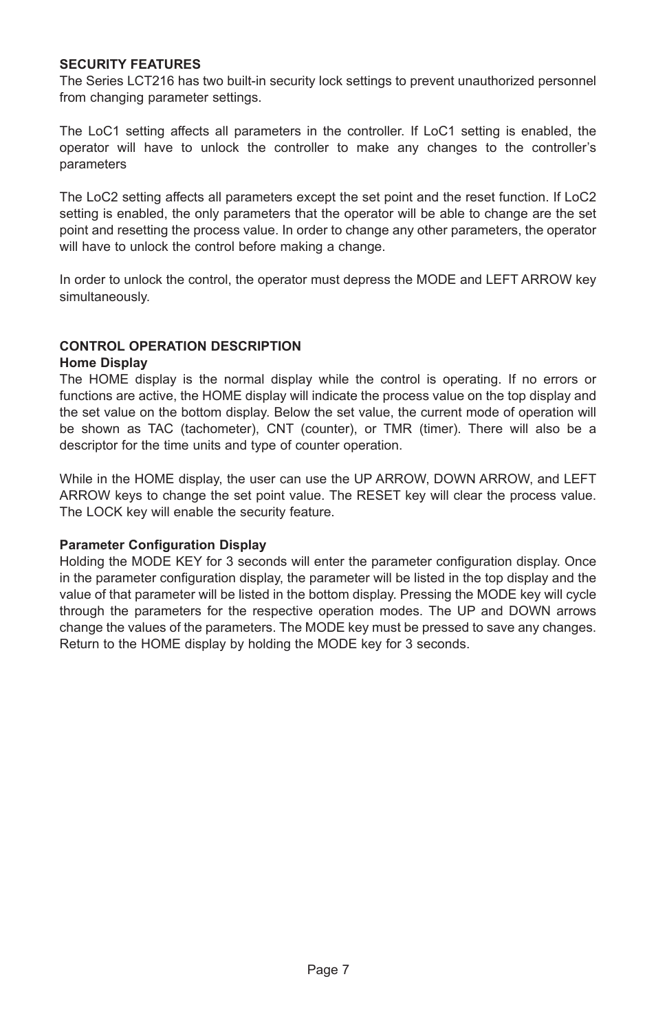 Dwyer LCT216 User Manual | Page 7 / 18