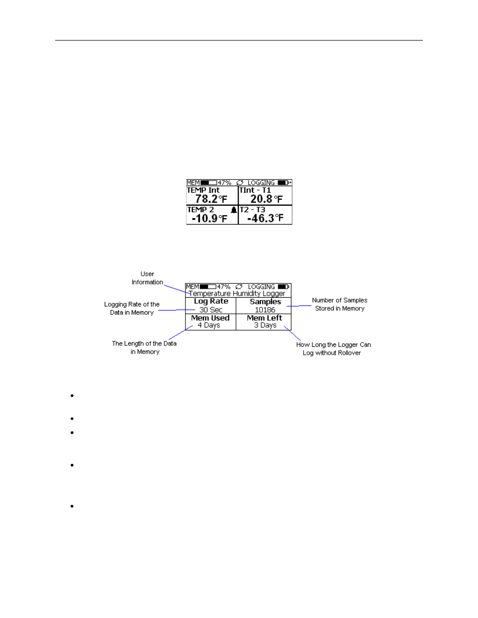 Gdl-t difference screen, Gdl-t summary screen | Dwyer GDL-T User Manual | Page 29 / 33