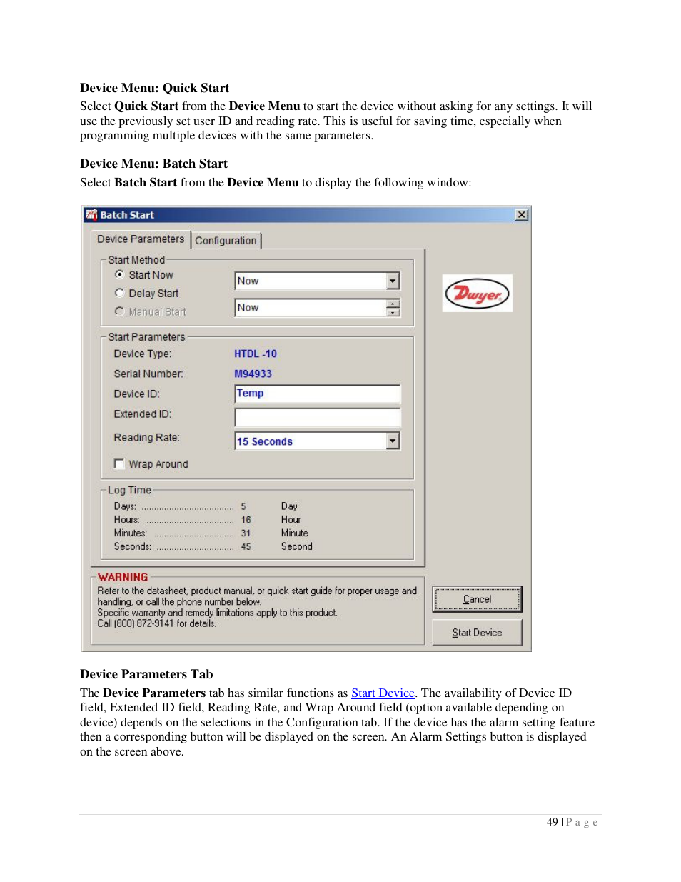 Dwyer DLI User Manual | Page 49 / 107