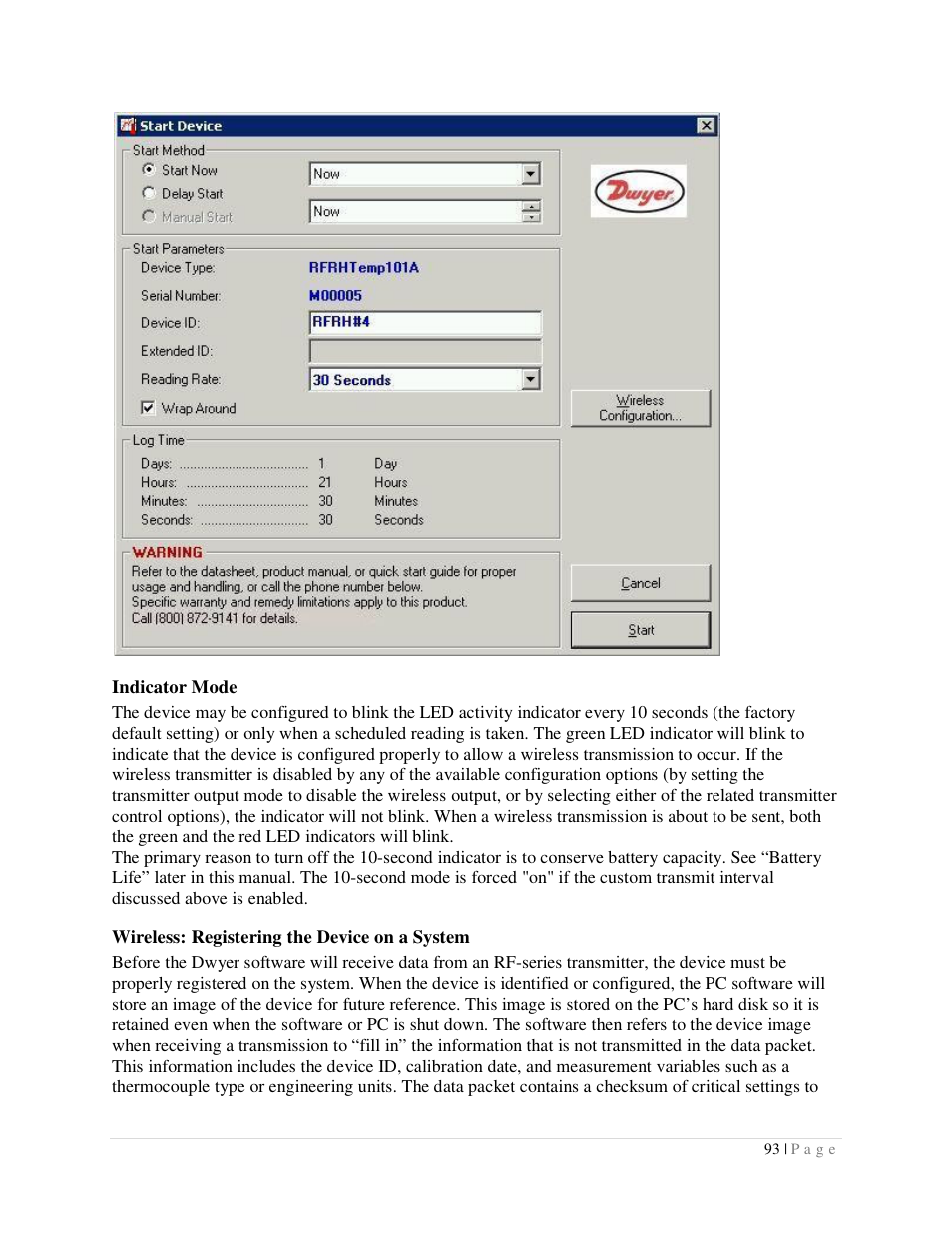 Dwyer DLI User Manual | Page 93 / 107