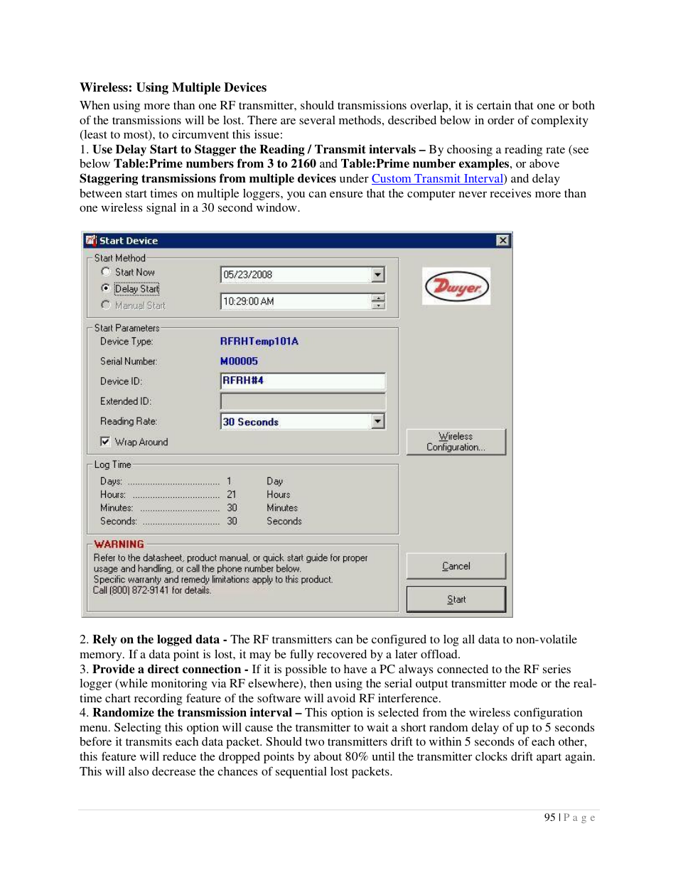 Dwyer DLI User Manual | Page 95 / 107