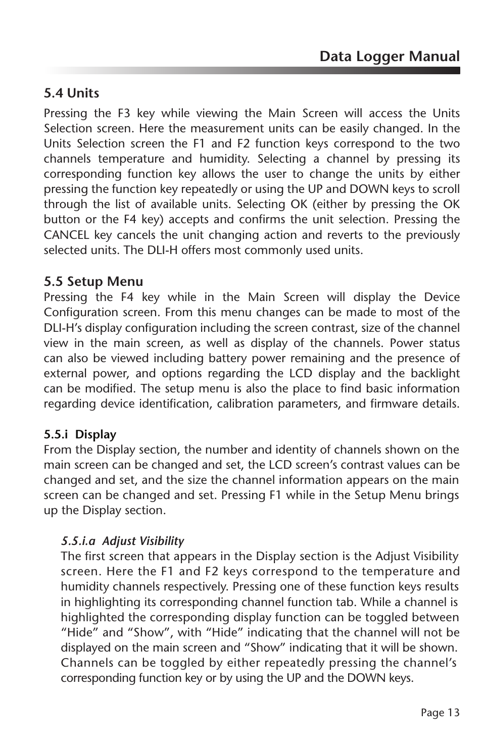 Data logger manual | Dwyer DLI-H User Manual | Page 14 / 38