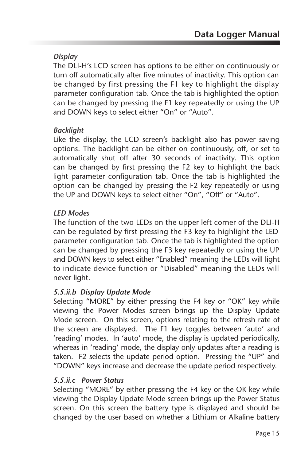 Data logger manual | Dwyer DLI-H User Manual | Page 16 / 38