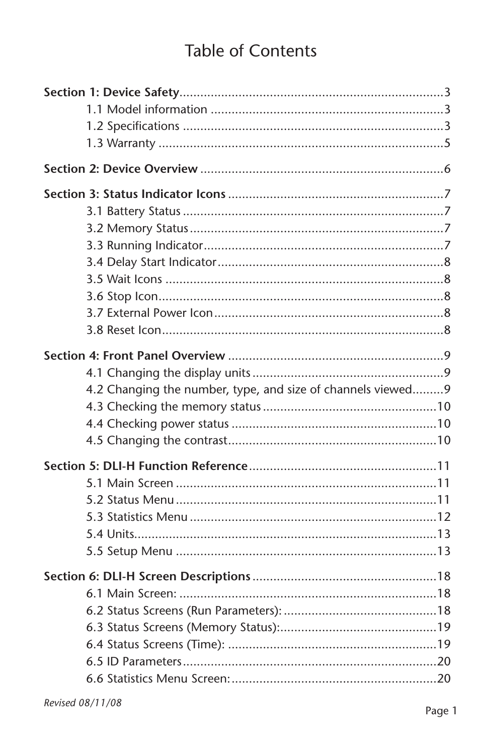 Dwyer DLI-H User Manual | Page 2 / 38