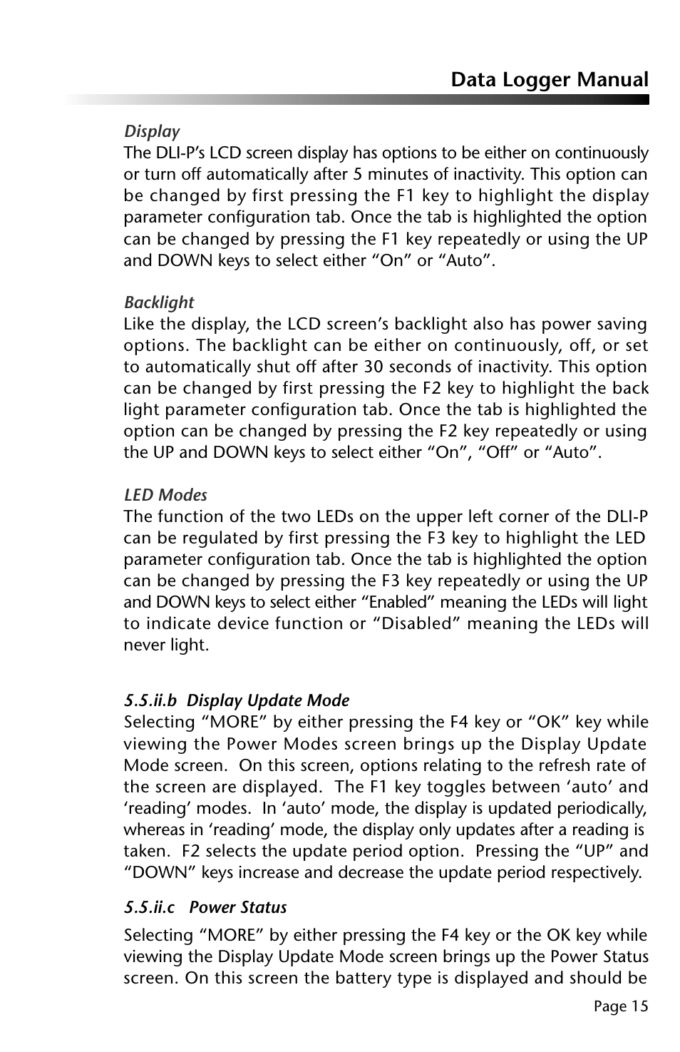 Data logger manual | Dwyer DLI-P User Manual | Page 16 / 38