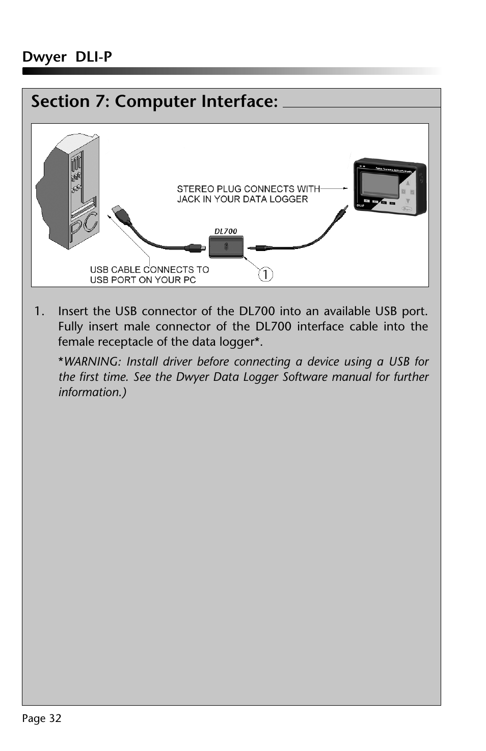 Dwyer DLI-P User Manual | Page 33 / 38