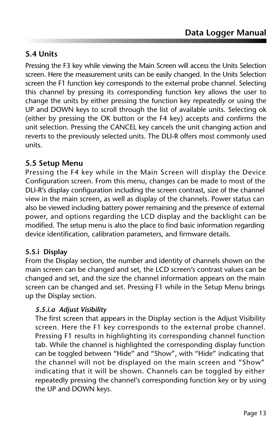 Data logger manual | Dwyer DLI-R User Manual | Page 14 / 38