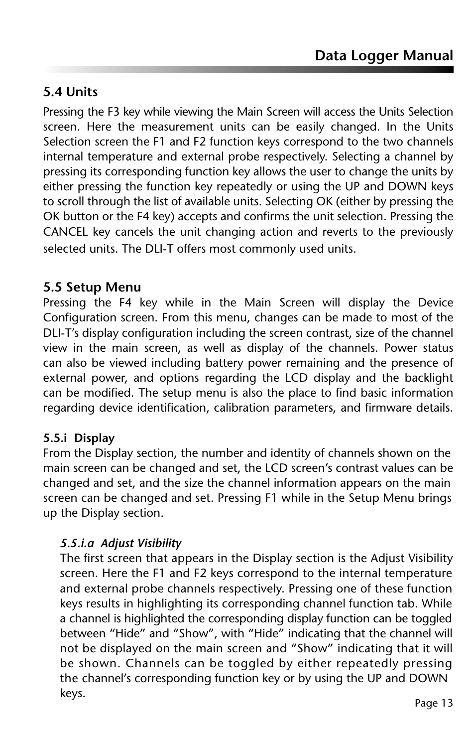 Data logger manual | Dwyer DLI-T User Manual | Page 14 / 38