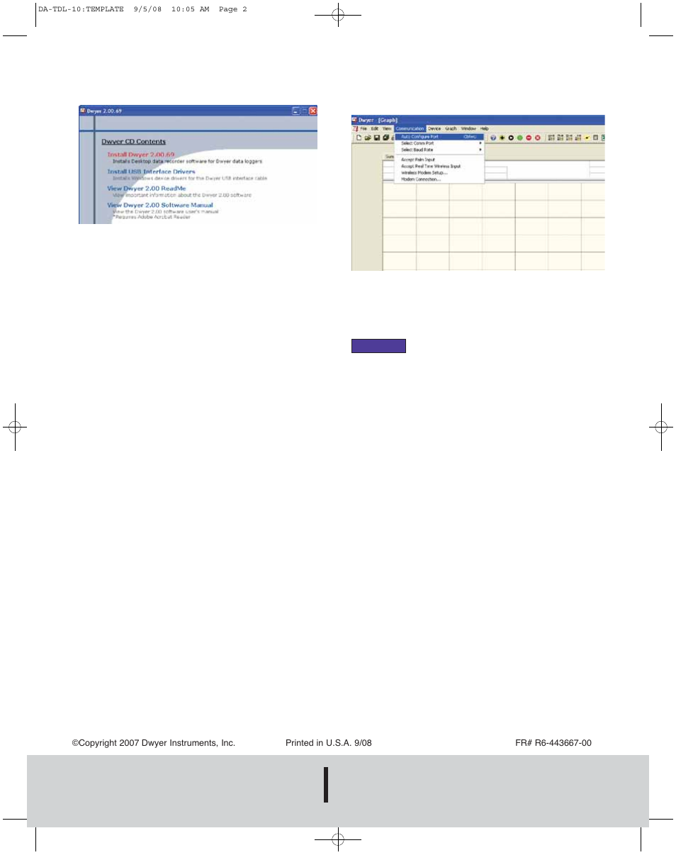 Dwyer instruments, inc | Dwyer TDL-10 User Manual | Page 2 / 2