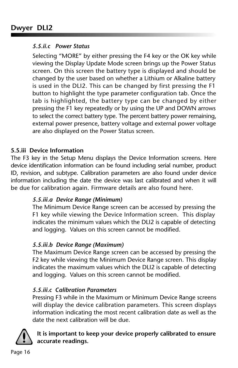 Dwyer dli2 | Dwyer DLI2 User Manual | Page 17 / 38