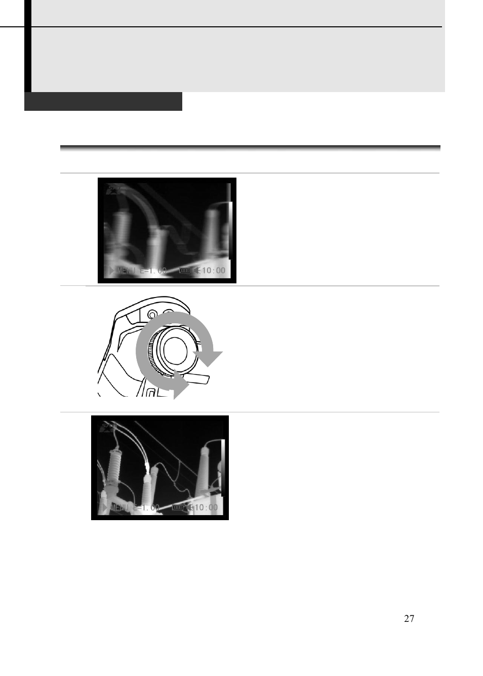 Shooting, Manually focus | Dwyer TIC User Manual | Page 28 / 82