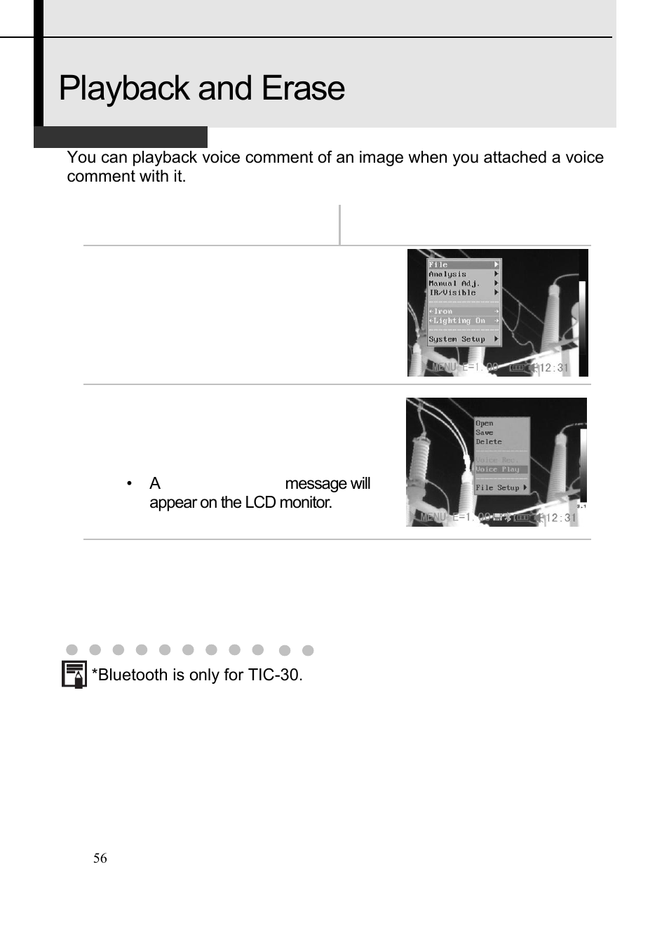 Playback and erase | Dwyer TIC User Manual | Page 57 / 82