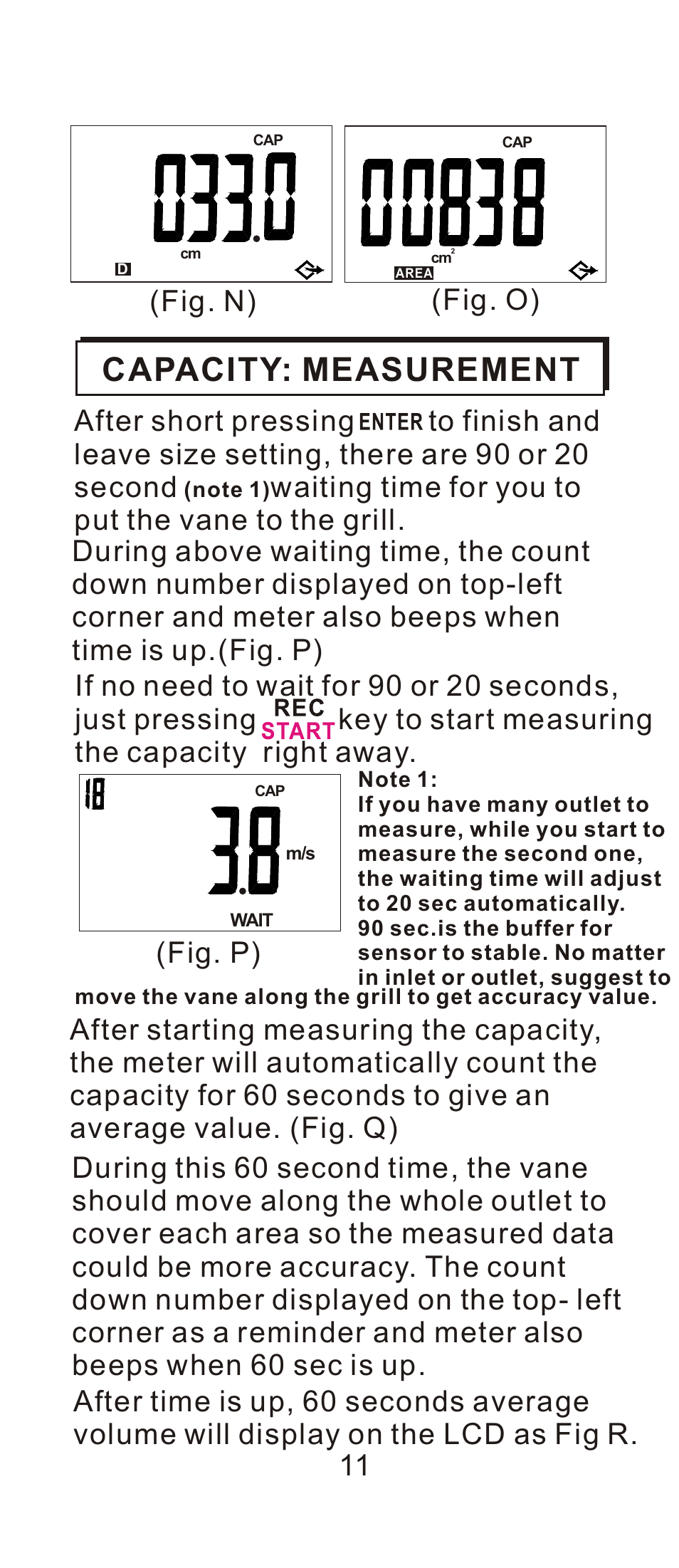 頁面 12, Capacity: measurement, Fig. n) (fig. o) | Dwyer 8912 User Manual | Page 12 / 20