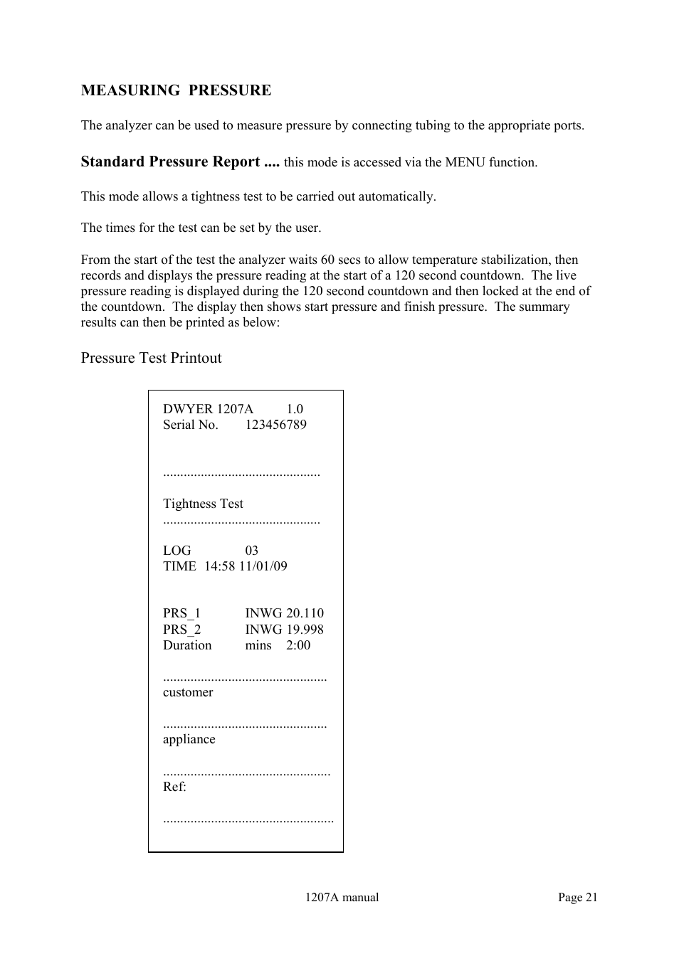 Dwyer 1207A User Manual | Page 21 / 32