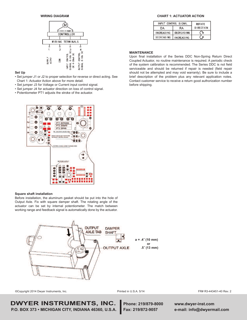 Dwyer instruments, inc | Dwyer DDC User Manual | Page 2 / 2