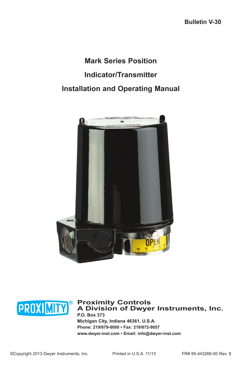 Dwyer Mark User Manual | 28 pages