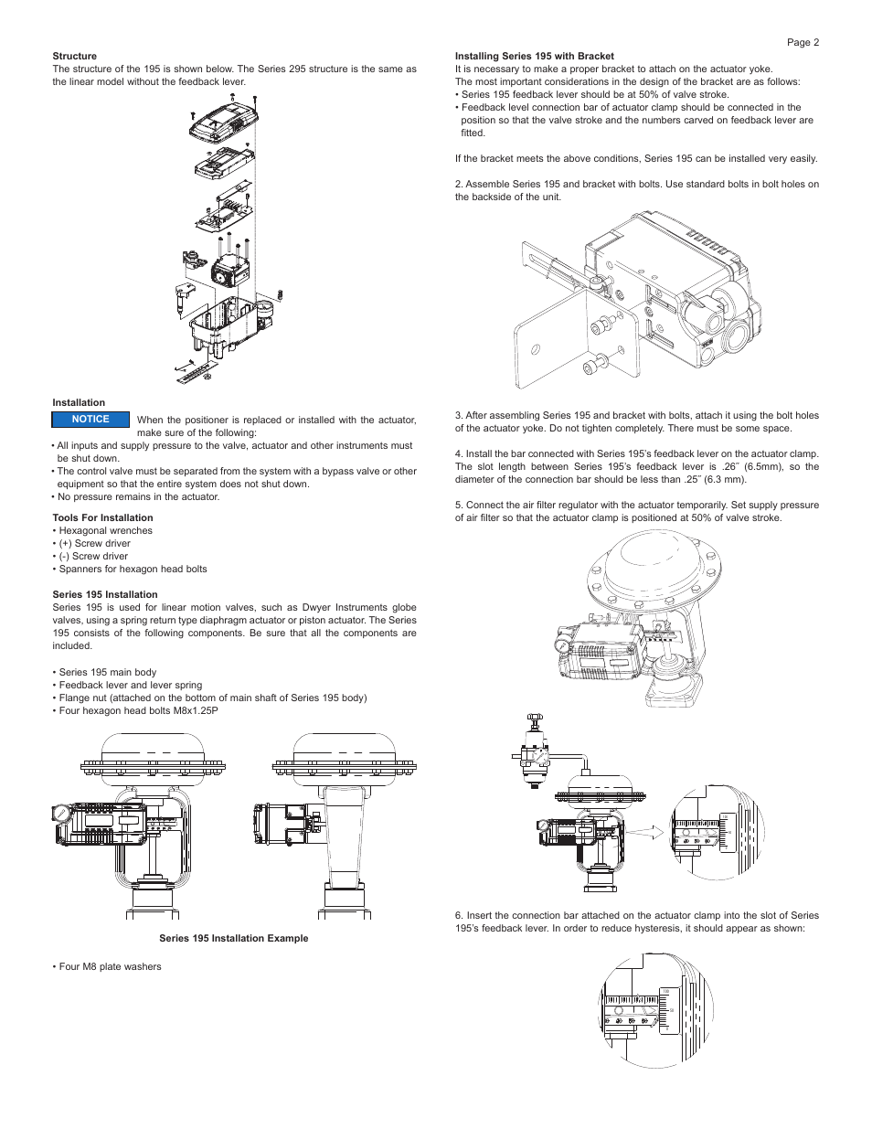 Dwyer 295 User Manual | Page 2 / 10