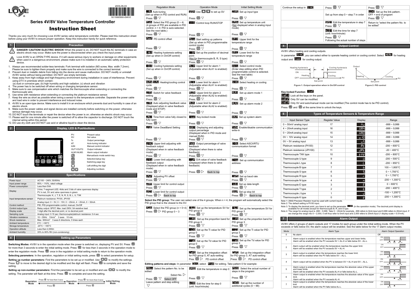 Dwyer 4V-3 User Manual | 2 pages