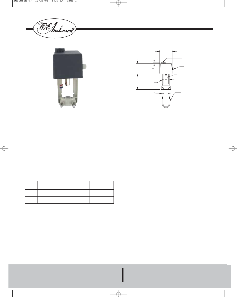 Dwyer EVA1 User Manual | 2 pages