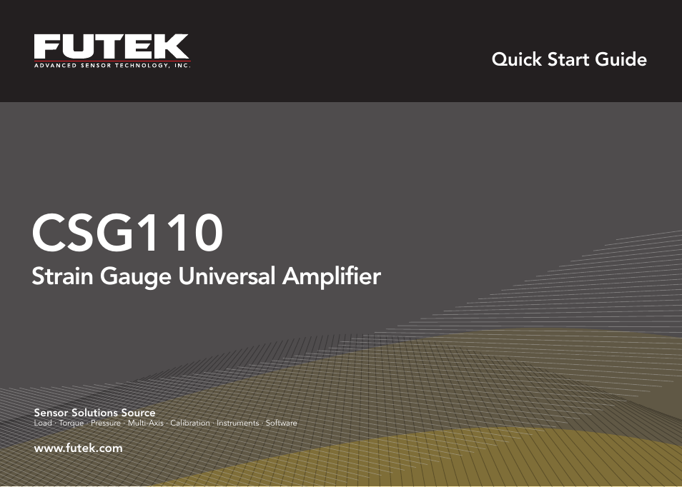 FUTEK CSG110 (JM-2A / JM-2AD)-Series User Manual | 24 pages