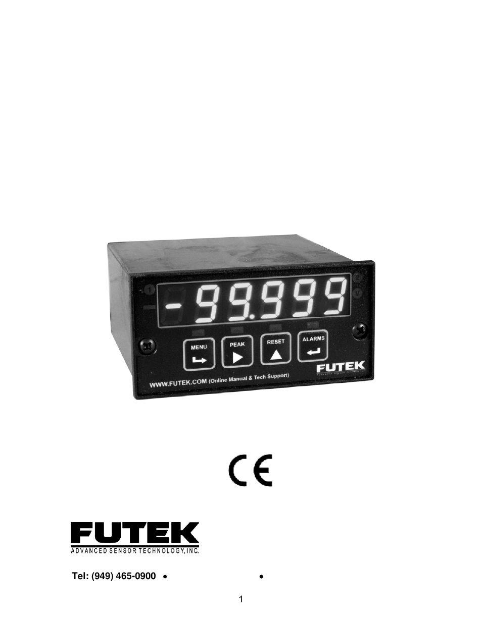 FUTEK IPM500 (D500) Digital Display User Manual | 56 pages