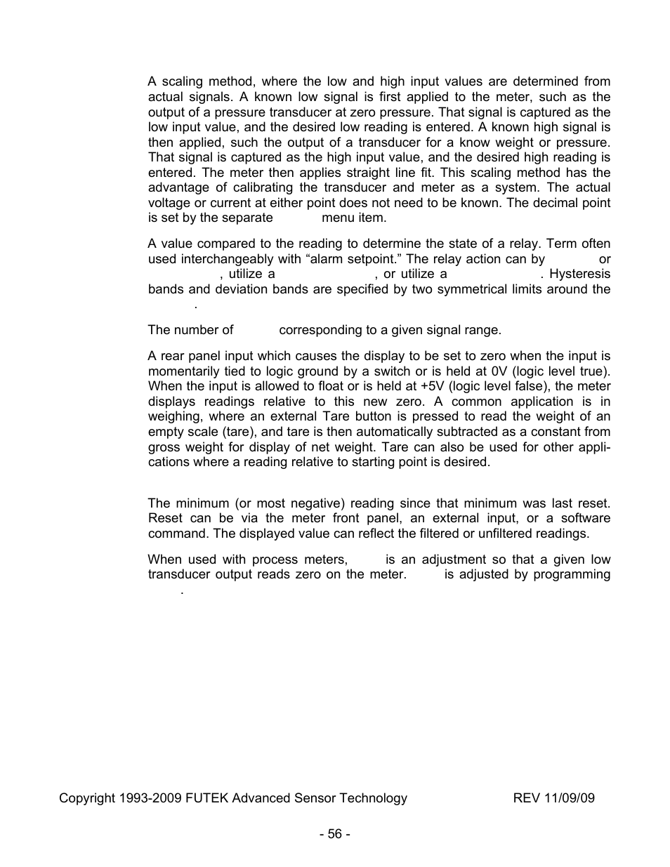 FUTEK IPM500 (D500) Digital Display User Manual | Page 56 / 56