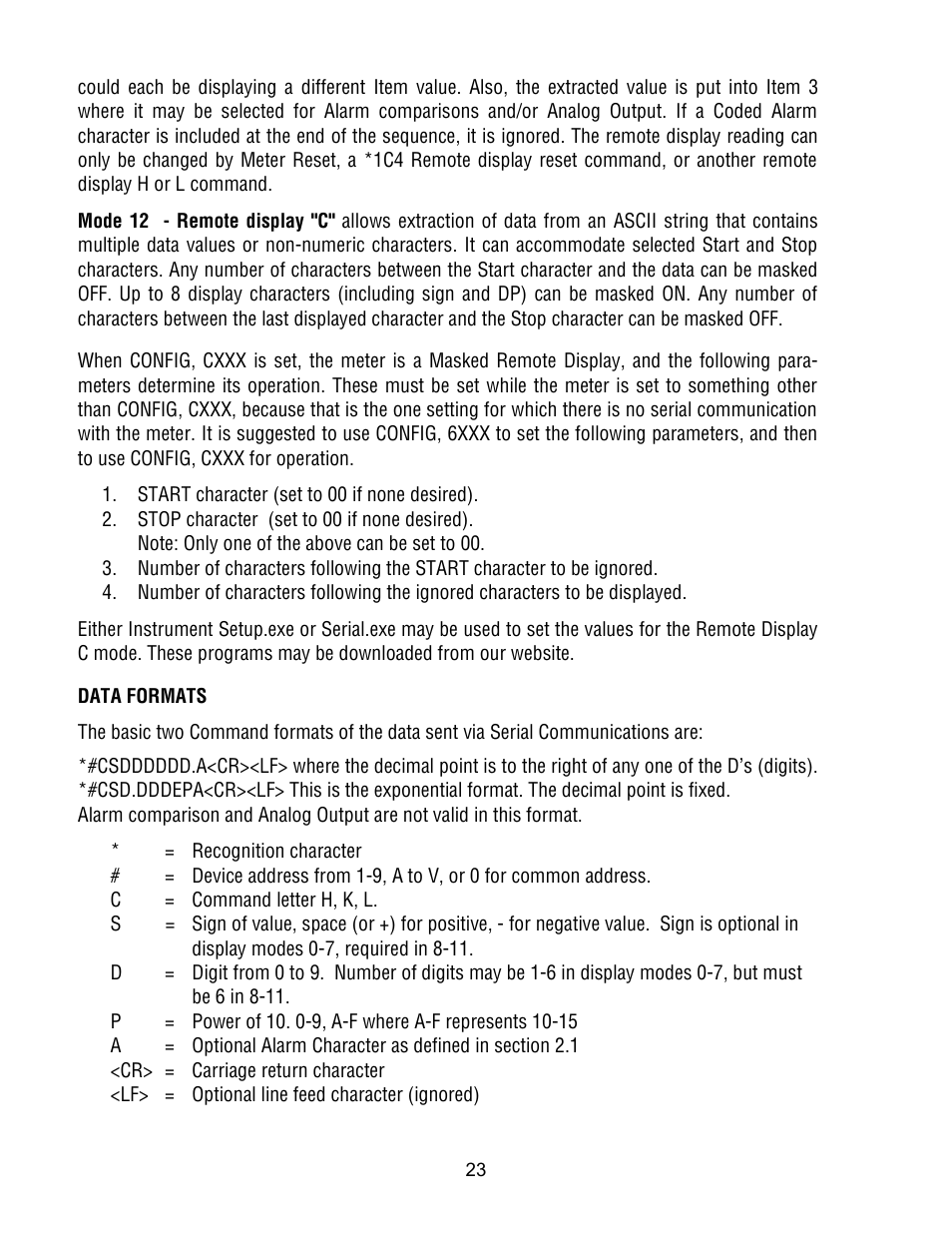 FUTEK IPM500 (D500) Digital Display User Manual | Page 23 / 51