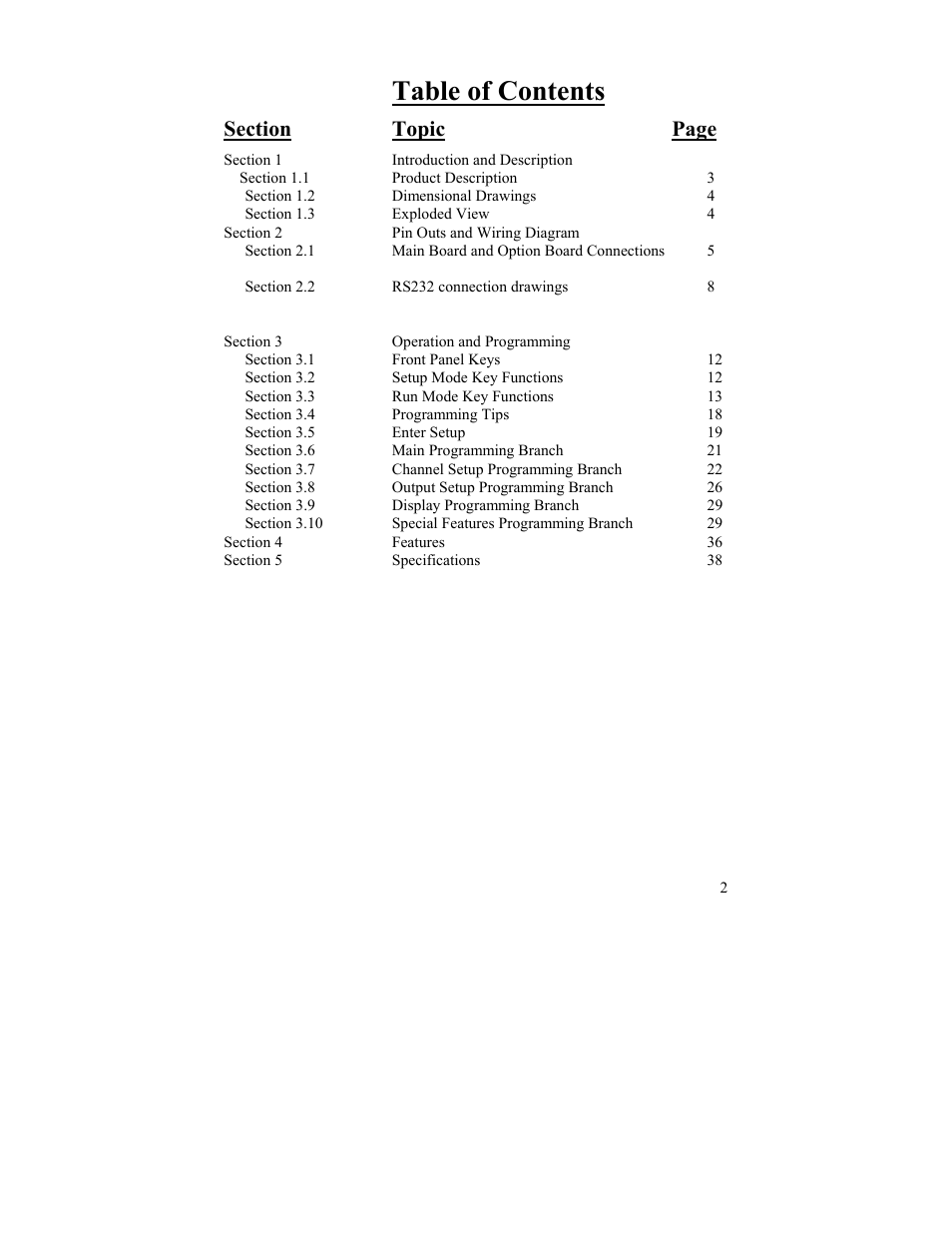 FUTEK IPM52x (D520) Digital Display User Manual | Page 3 / 33