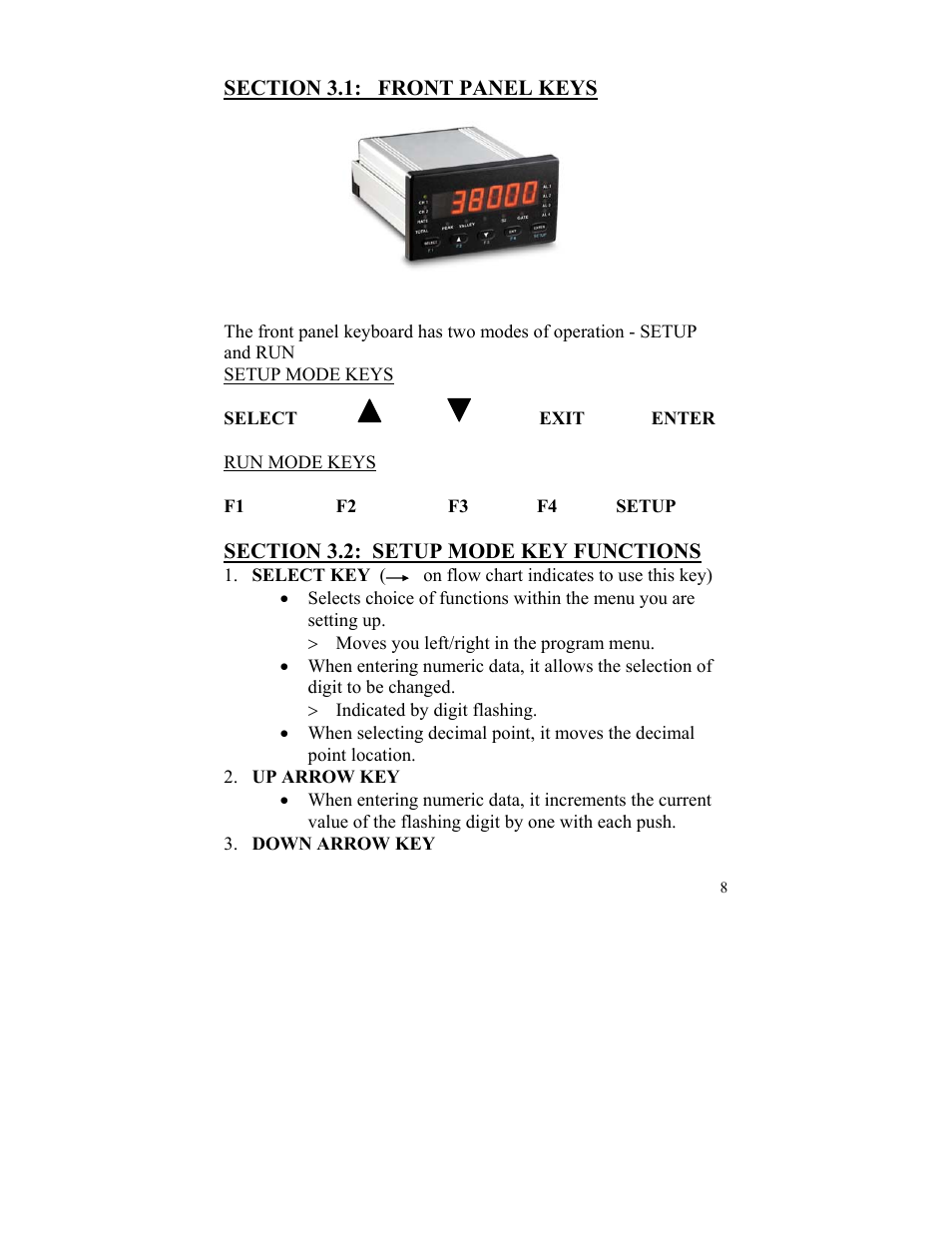 FUTEK IPM52x (D520) Digital Display User Manual | Page 9 / 33