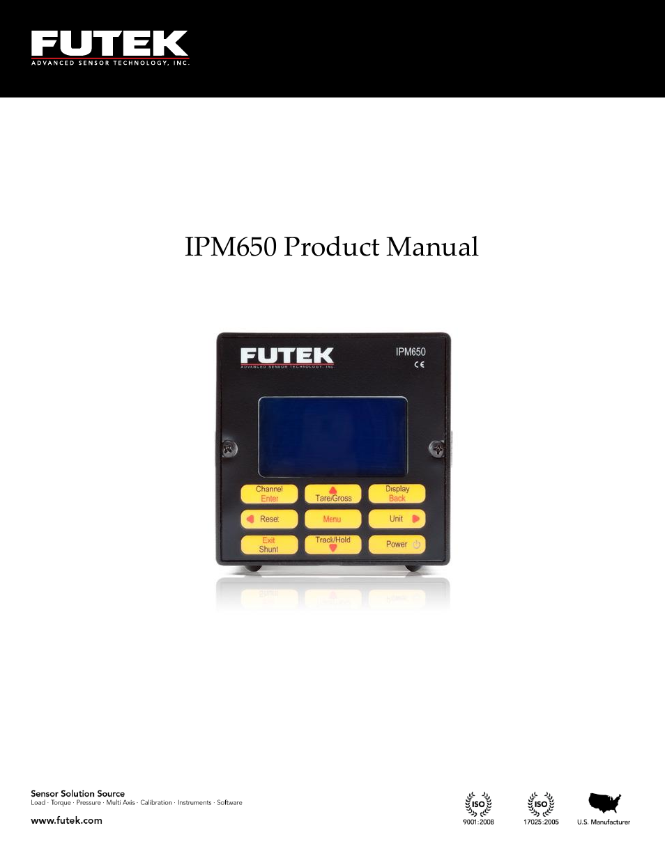 FUTEK IPM650 Series User Manual | 120 pages