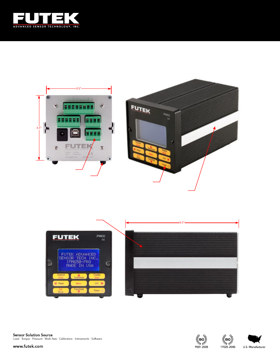 FUTEK IPM650 Series User Manual | Page 10 / 120