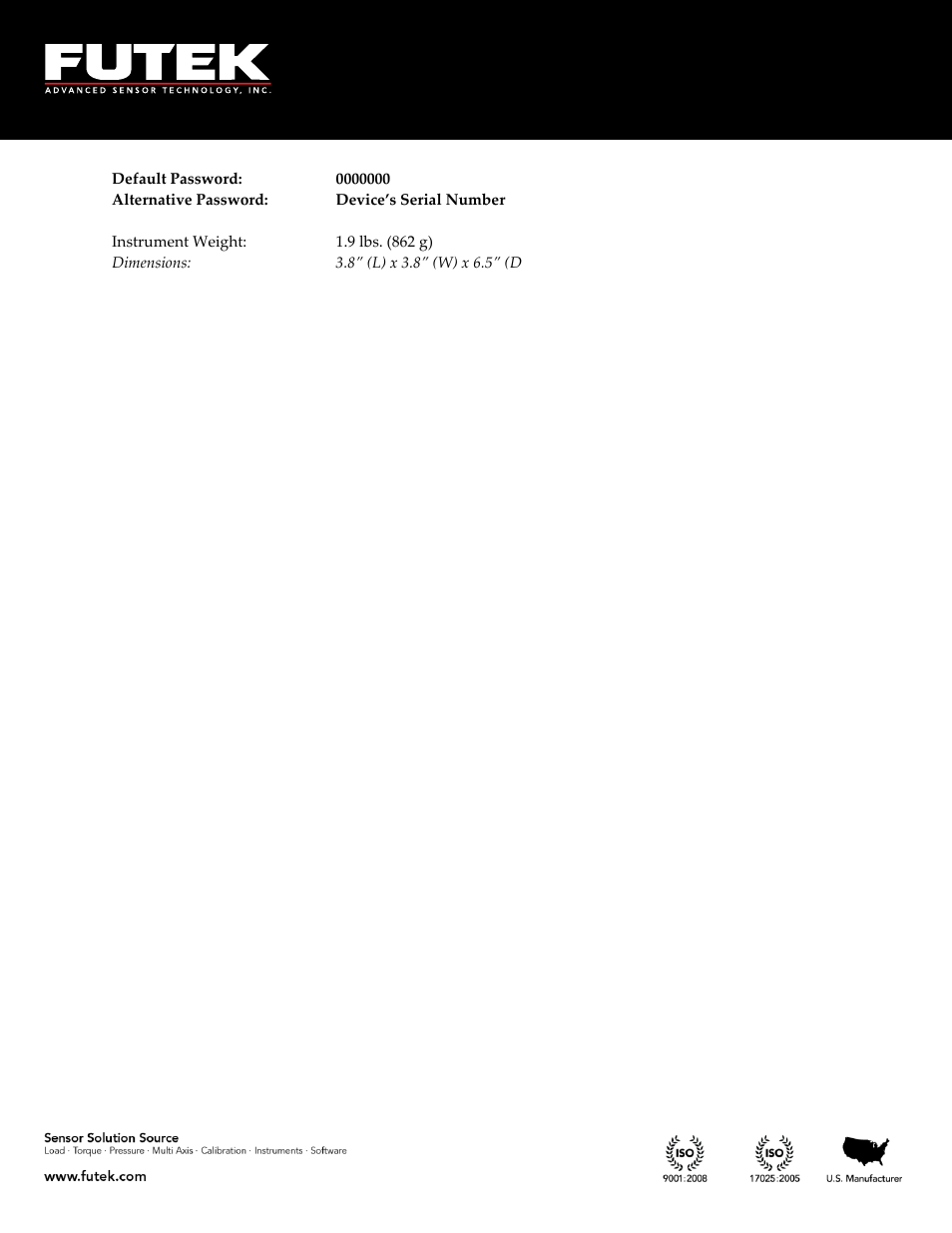 FUTEK IPM650 Series User Manual | Page 117 / 120