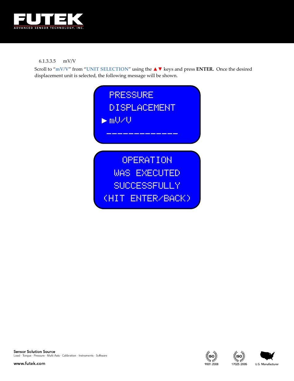 Mv/v | FUTEK IPM650 Series User Manual | Page 33 / 120