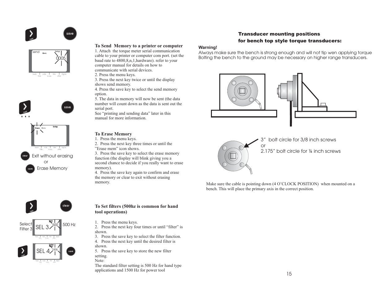 FUTEK IHH300 (D530) Digital Display User Manual | Page 11 / 23