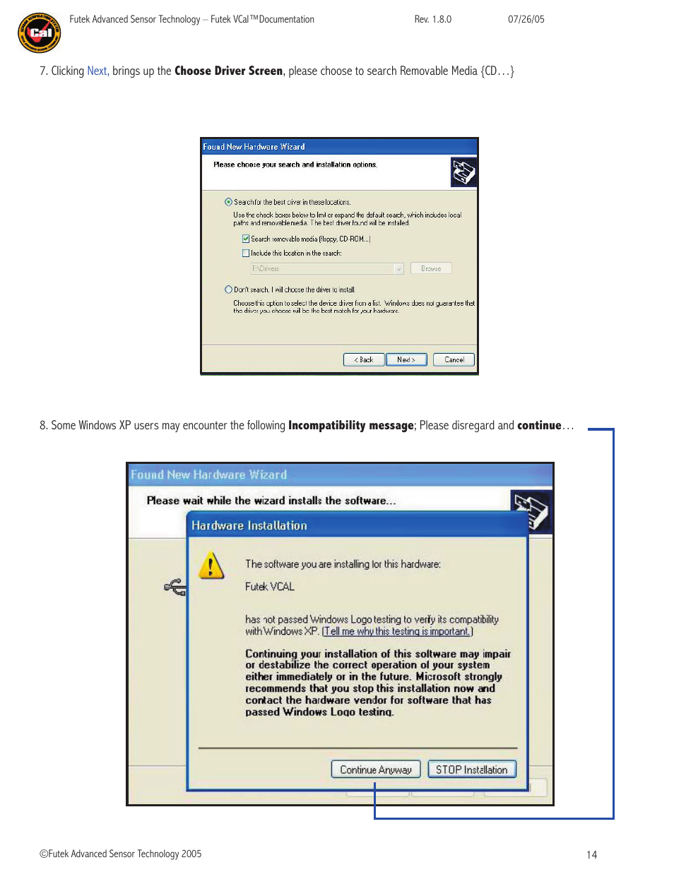 FUTEK VCal Sensor Verification User Manual | Page 14 / 65