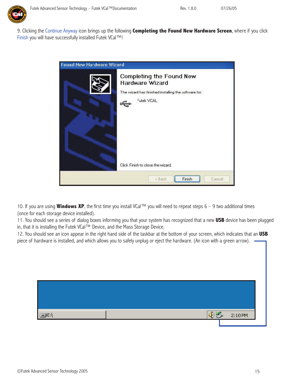 FUTEK VCal Sensor Verification User Manual | Page 15 / 65