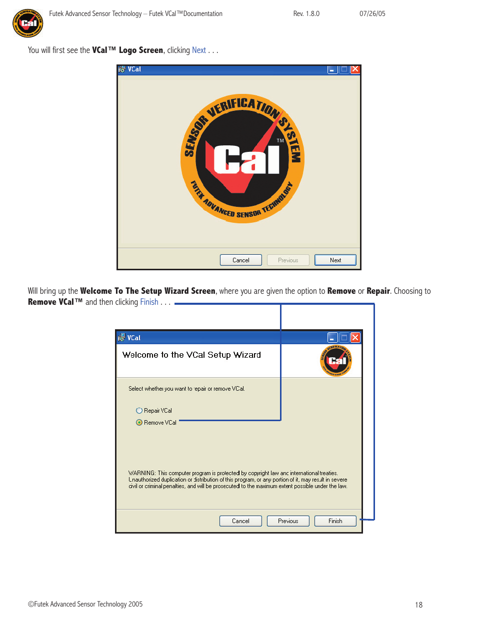 FUTEK VCal Sensor Verification User Manual | Page 18 / 65