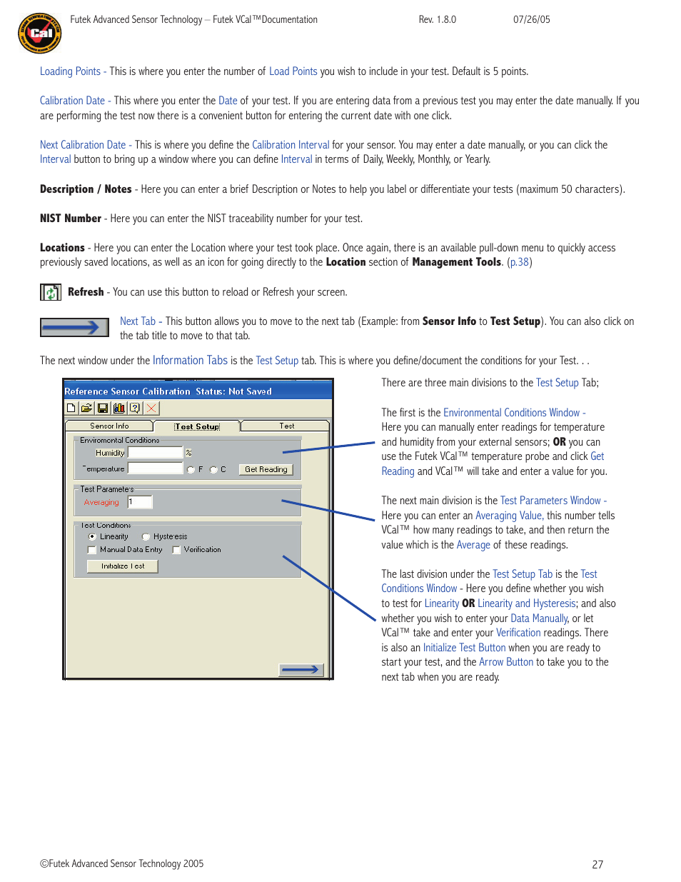 FUTEK VCal Sensor Verification User Manual | Page 27 / 65